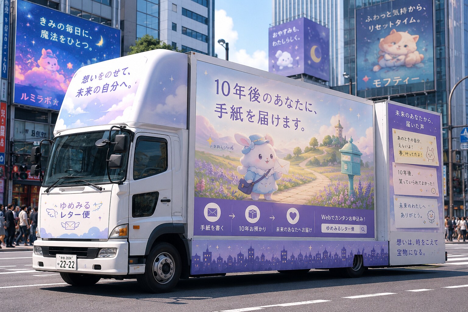 未来への手紙を届ける街の風景