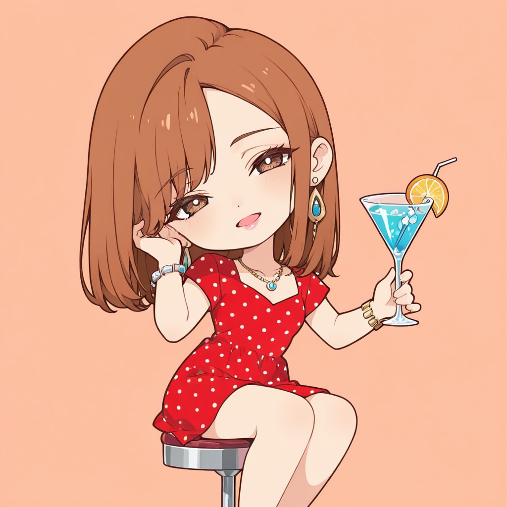 woman at bar 0