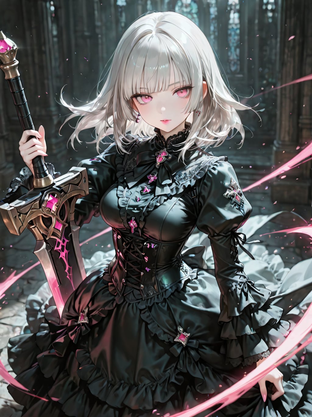 ゴスロリと大剣