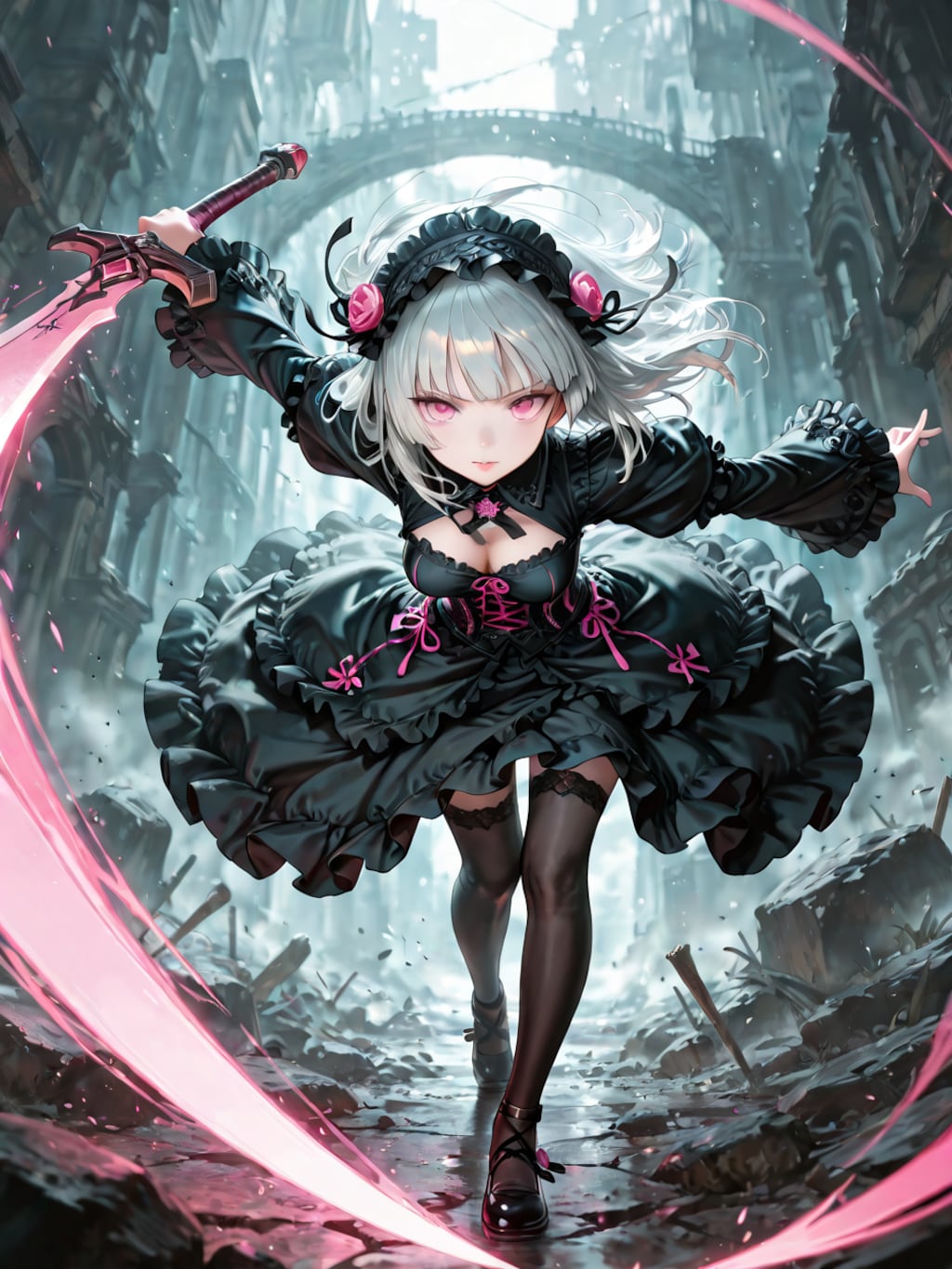 ゴスロリと大剣