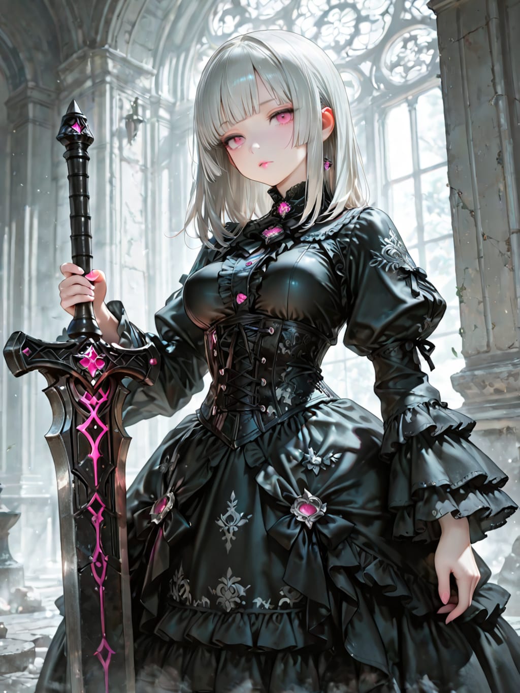 ゴスロリと大剣