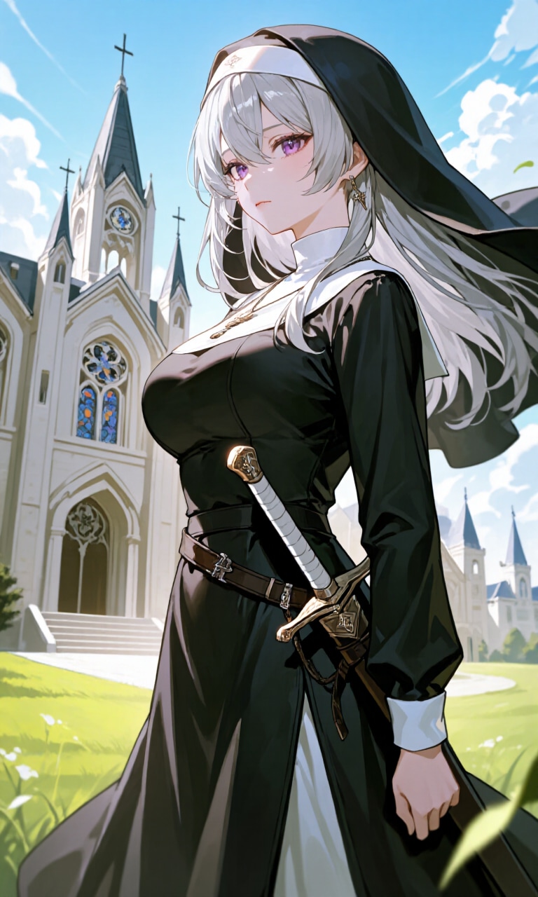 西洋剣修道女 | の人気AIイラスト・グラビア