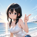 編み上げのマイクロデニム 2枚目