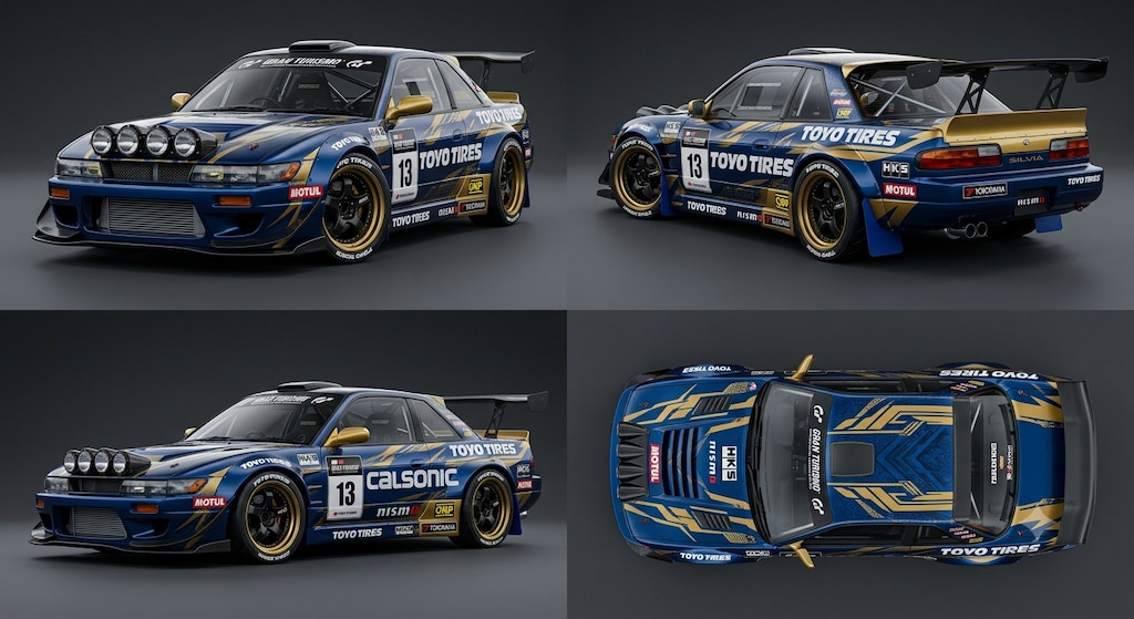 トーヨータイヤグランツーリスモS13ラリーカー