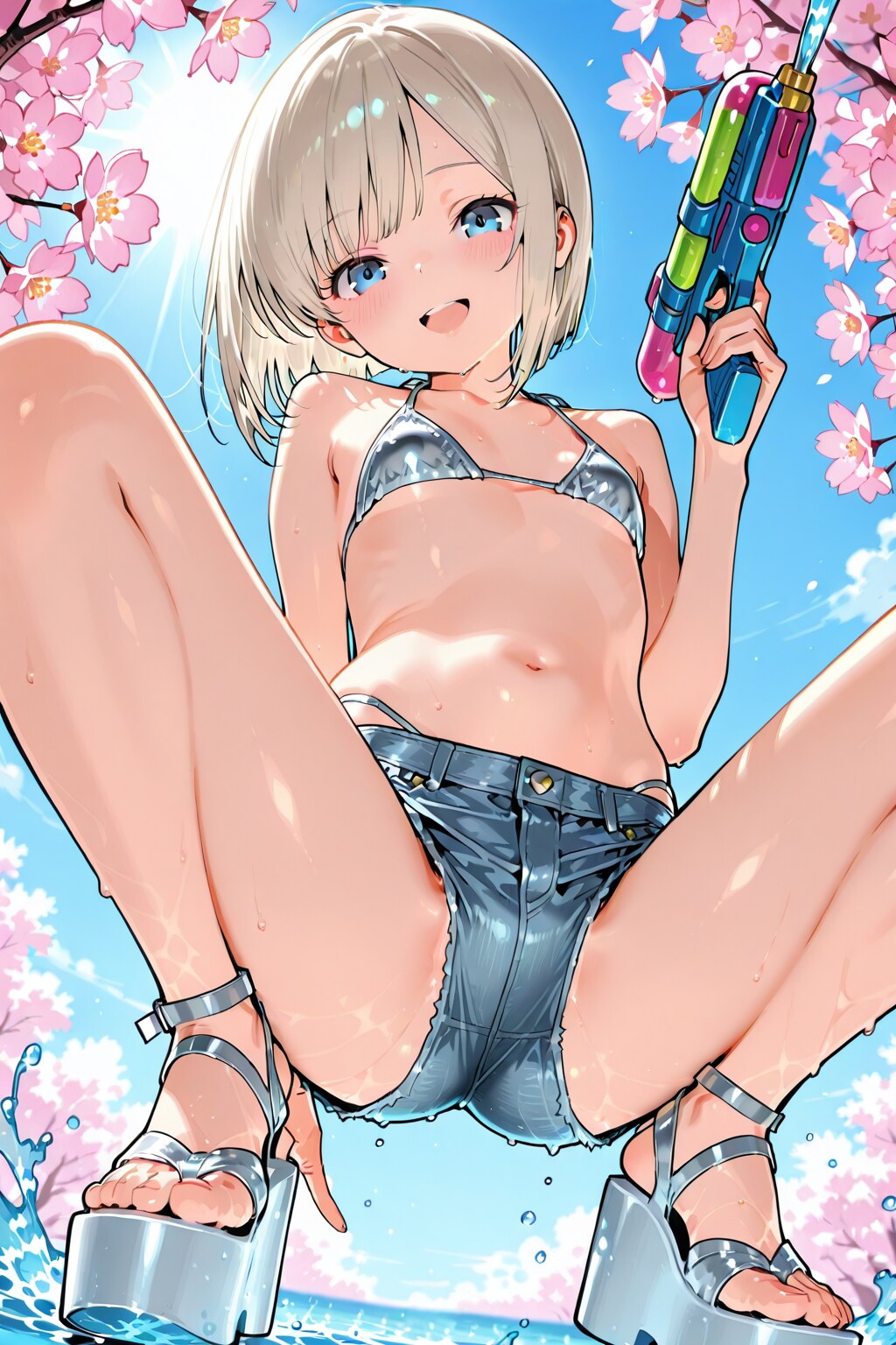 下から