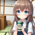 キンキンに冷えたビールを持つ小さな女の子 5枚目