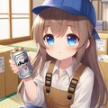 キンキンに冷えたビールを持つ小さな女の子 2枚目