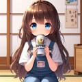キンキンに冷えたビールを持つ小さな女の子 4枚目