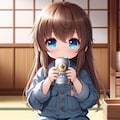 キンキンに冷えたビールを持つ小さな女の子 3枚目