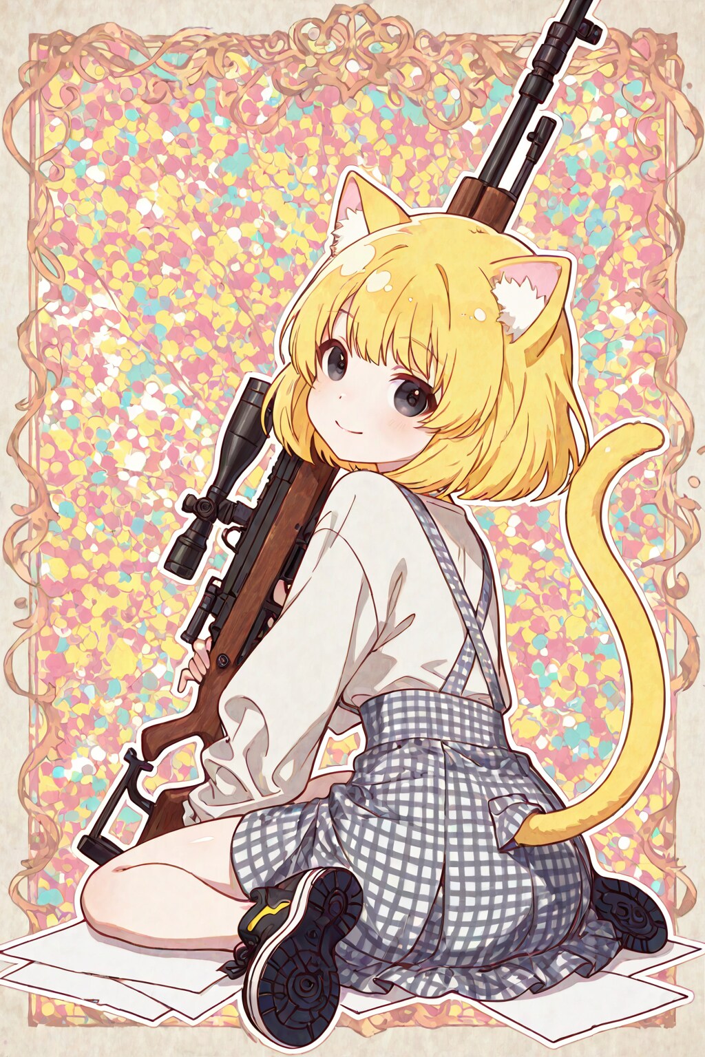 スナイパーにゃん | の人気AIイラスト・グラビア