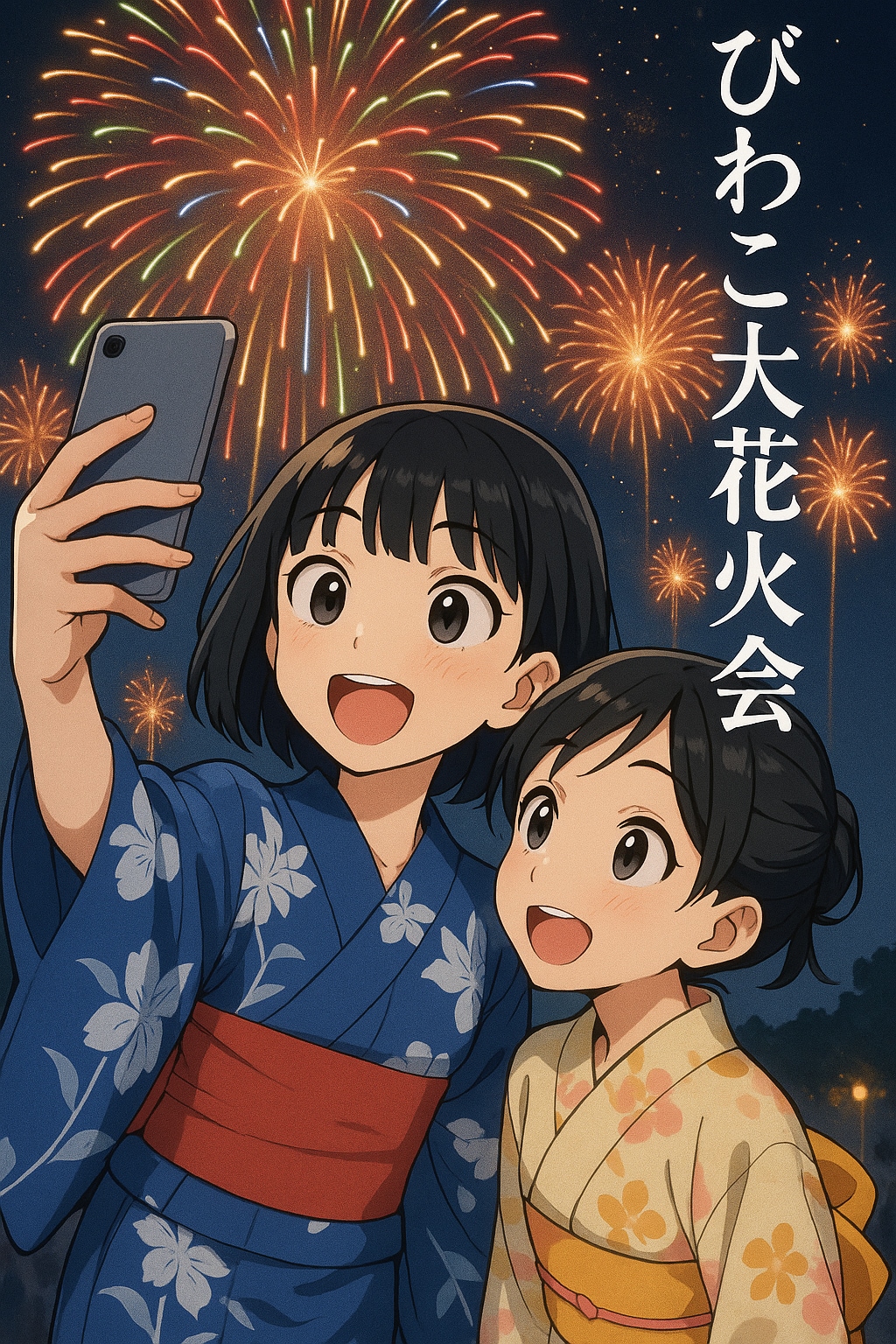 千鶴お姉やん✨と、びわこ大花火大会🎇