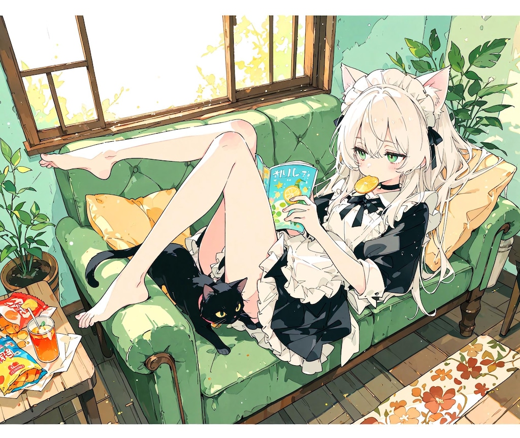 惰眠とメイド少女