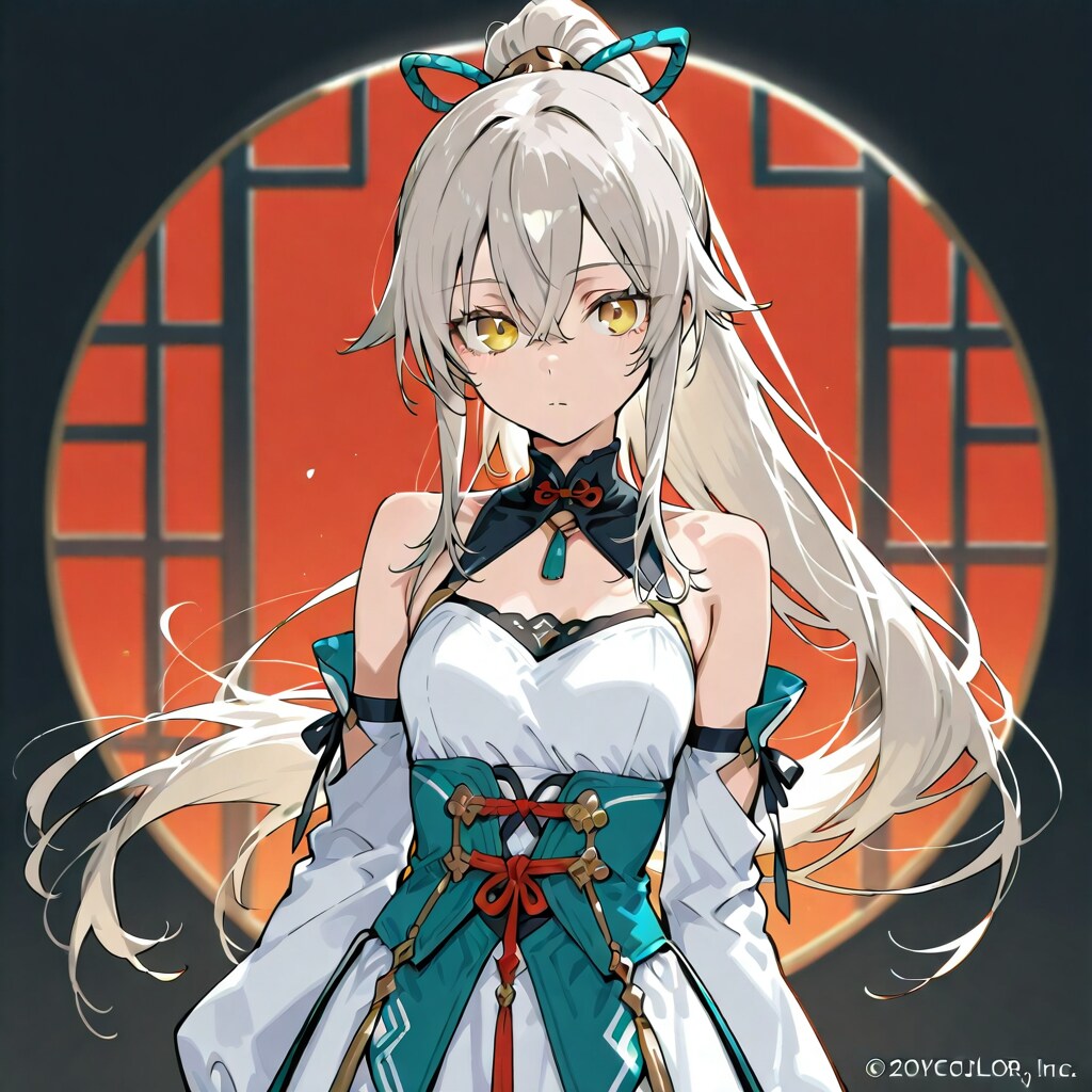 揺れるポニーテール