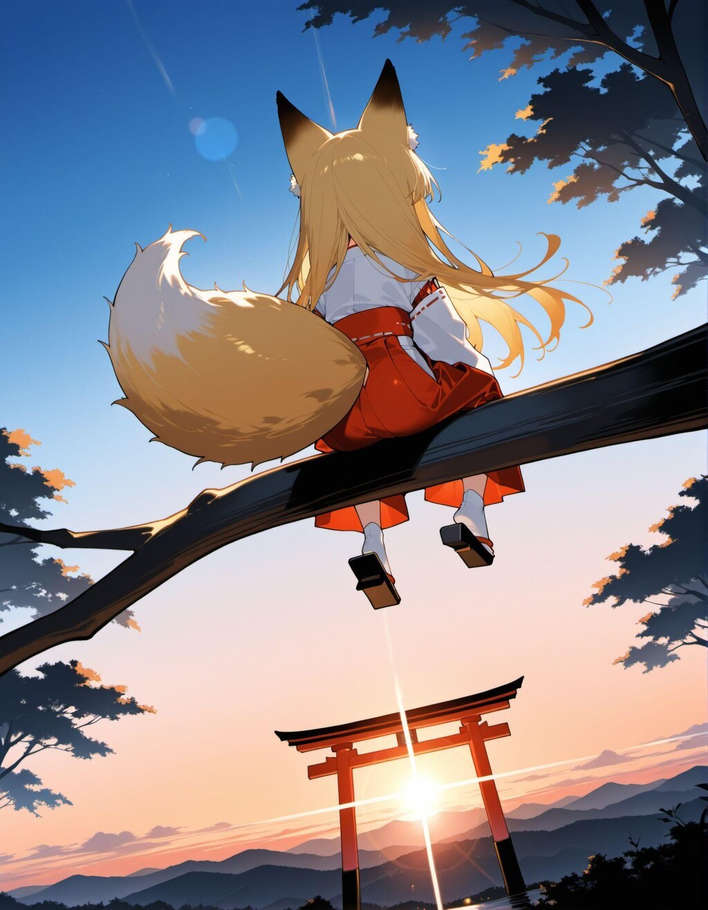 よあけのキツネさん