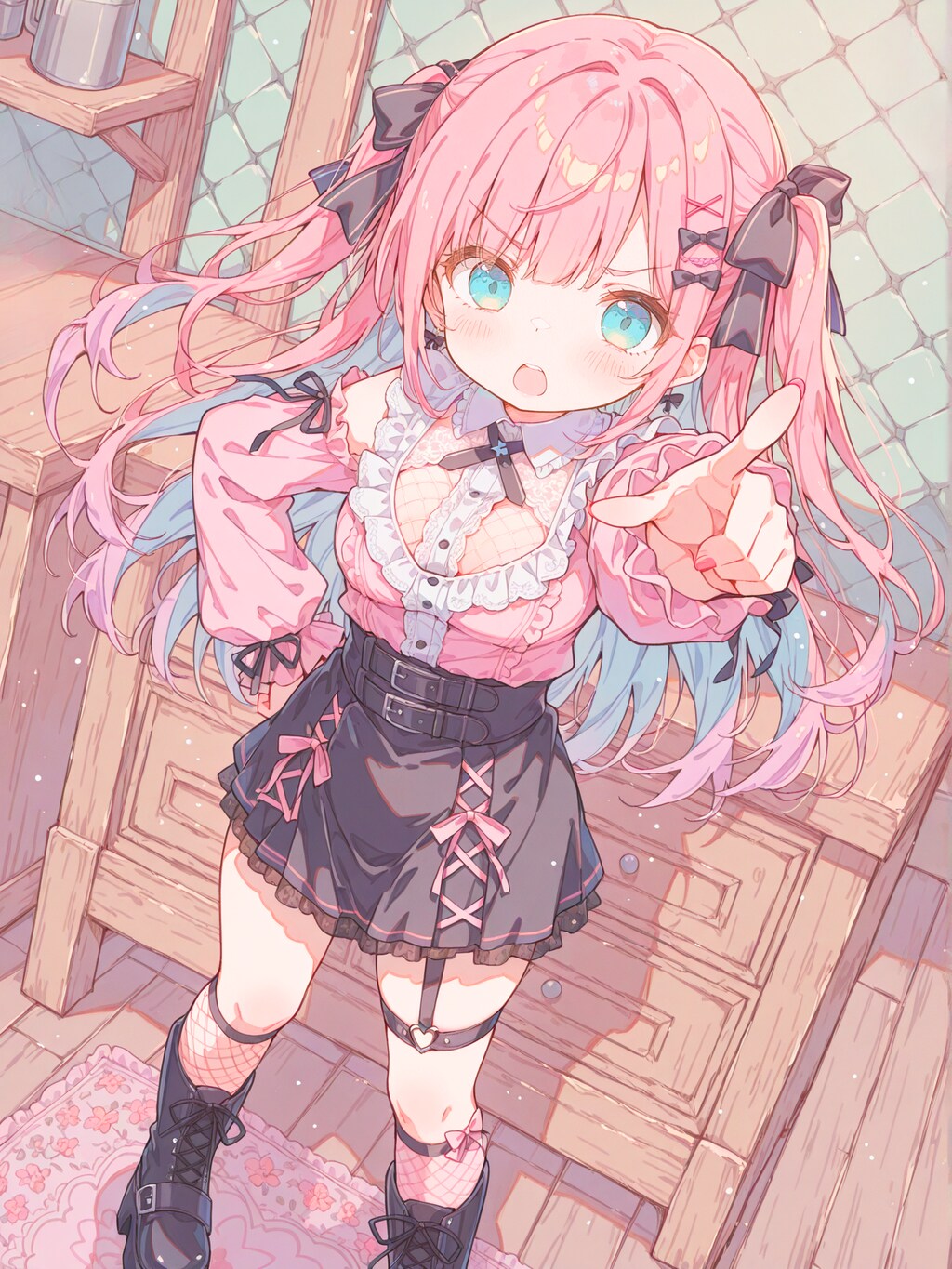 地雷系ファッションのお嬢様