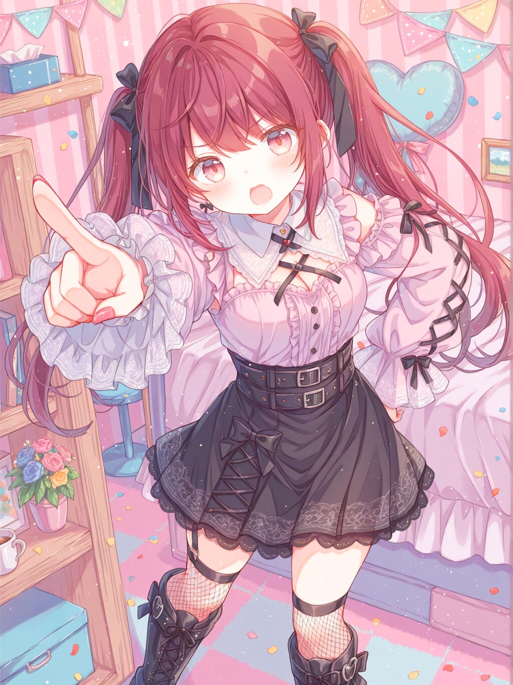 地雷系ファッションのお嬢様