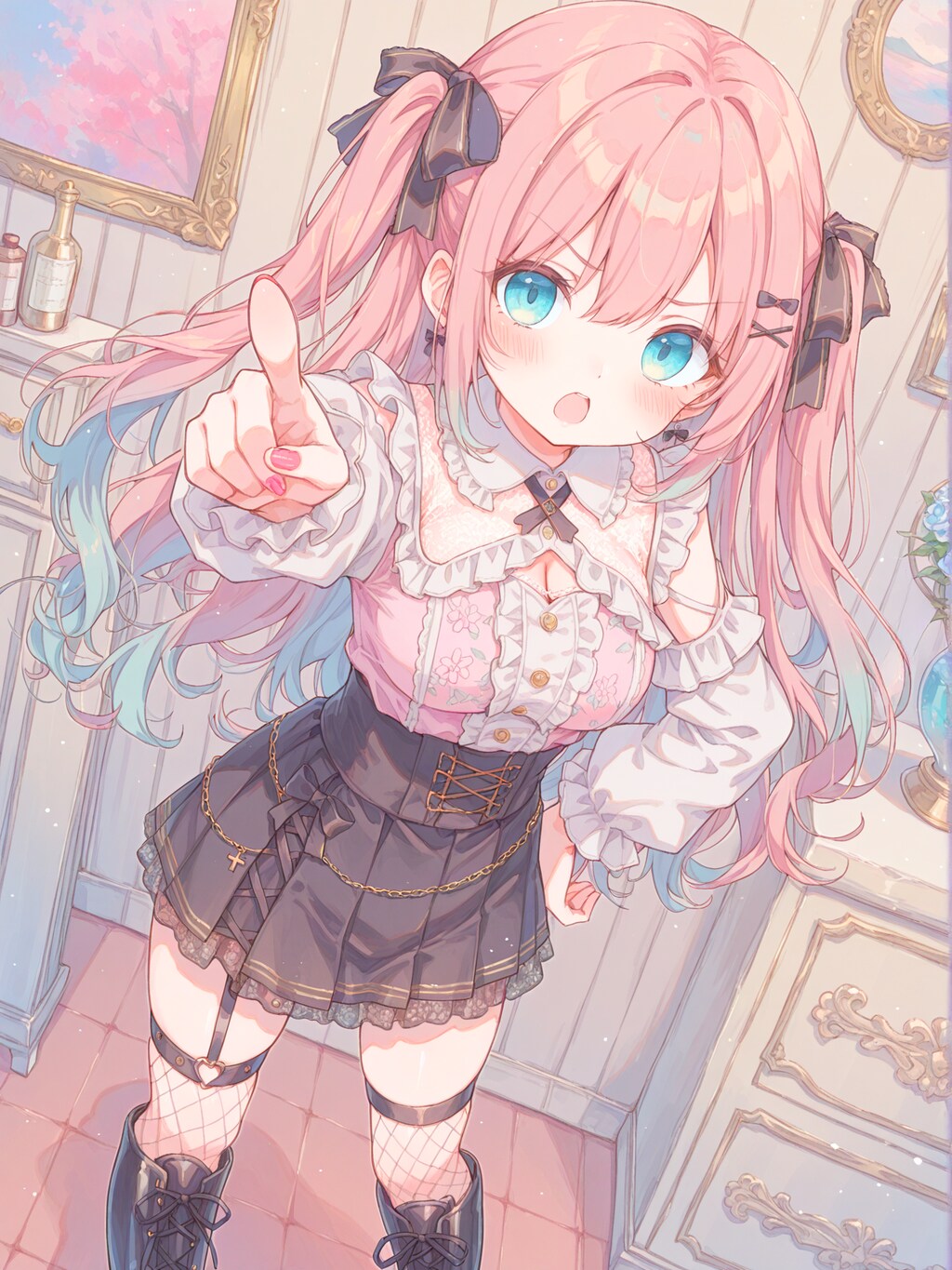 地雷系ファッションのお嬢様