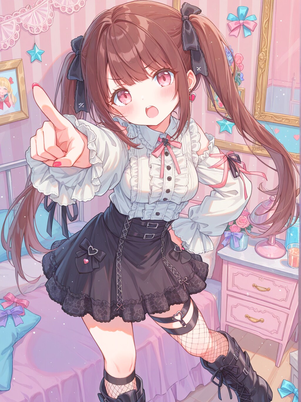 地雷系ファッションのお嬢様