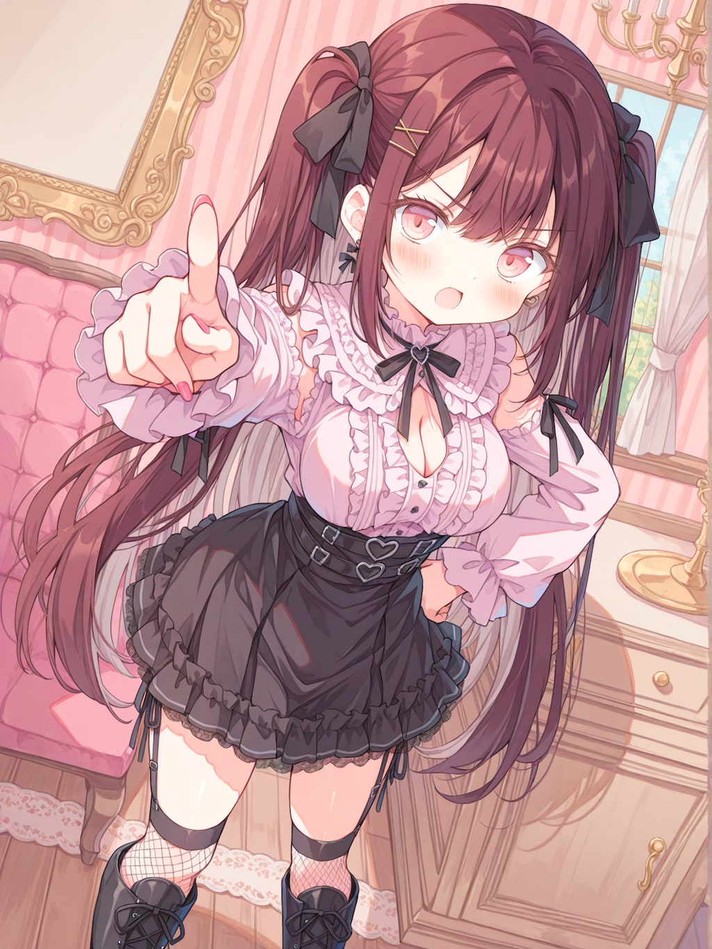 地雷系ファッションのお嬢様