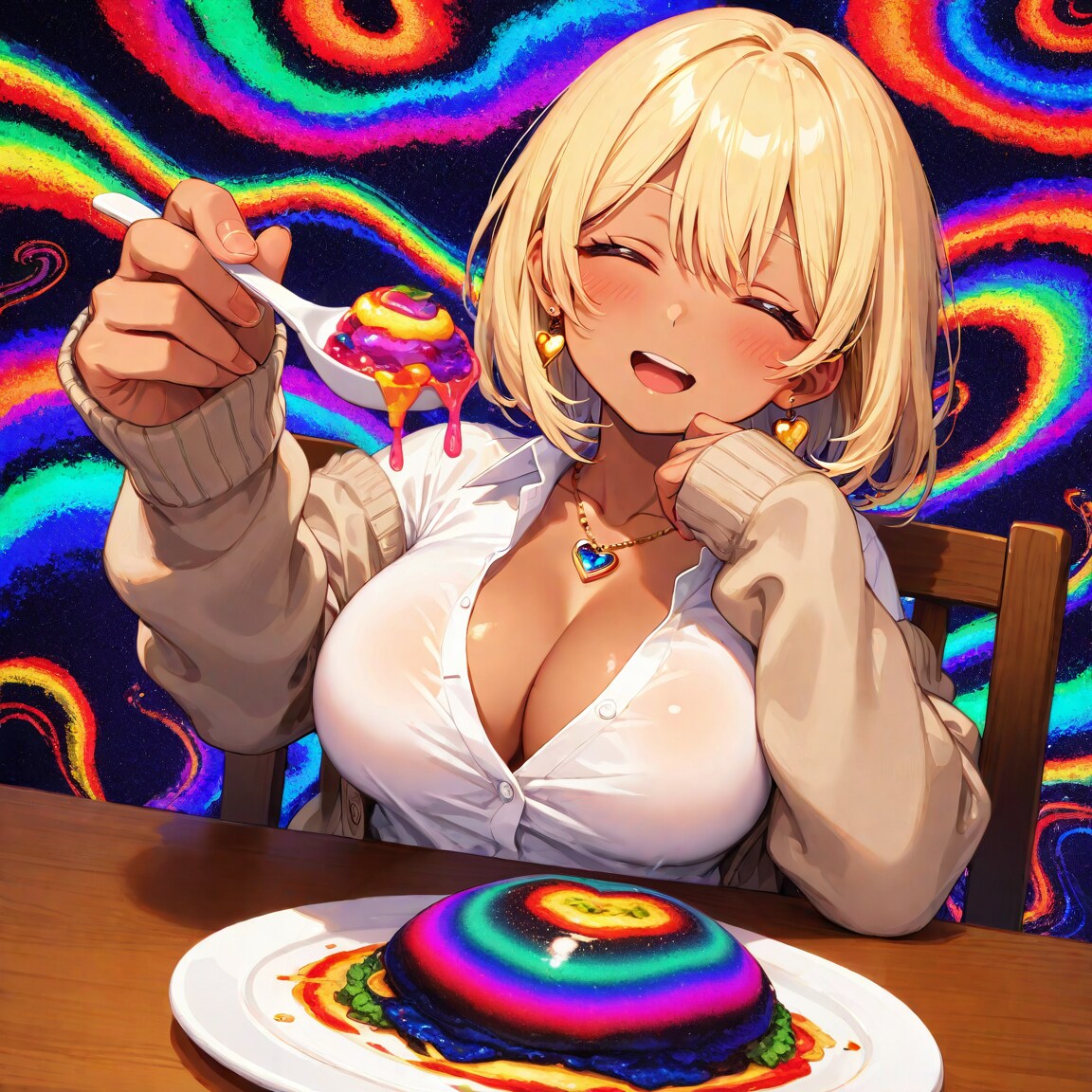 頑張って作ったんだよ♪はい、あ～ん🩷