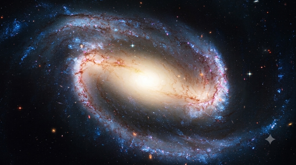 【ハッブル宇宙望遠鏡 NGC1300】