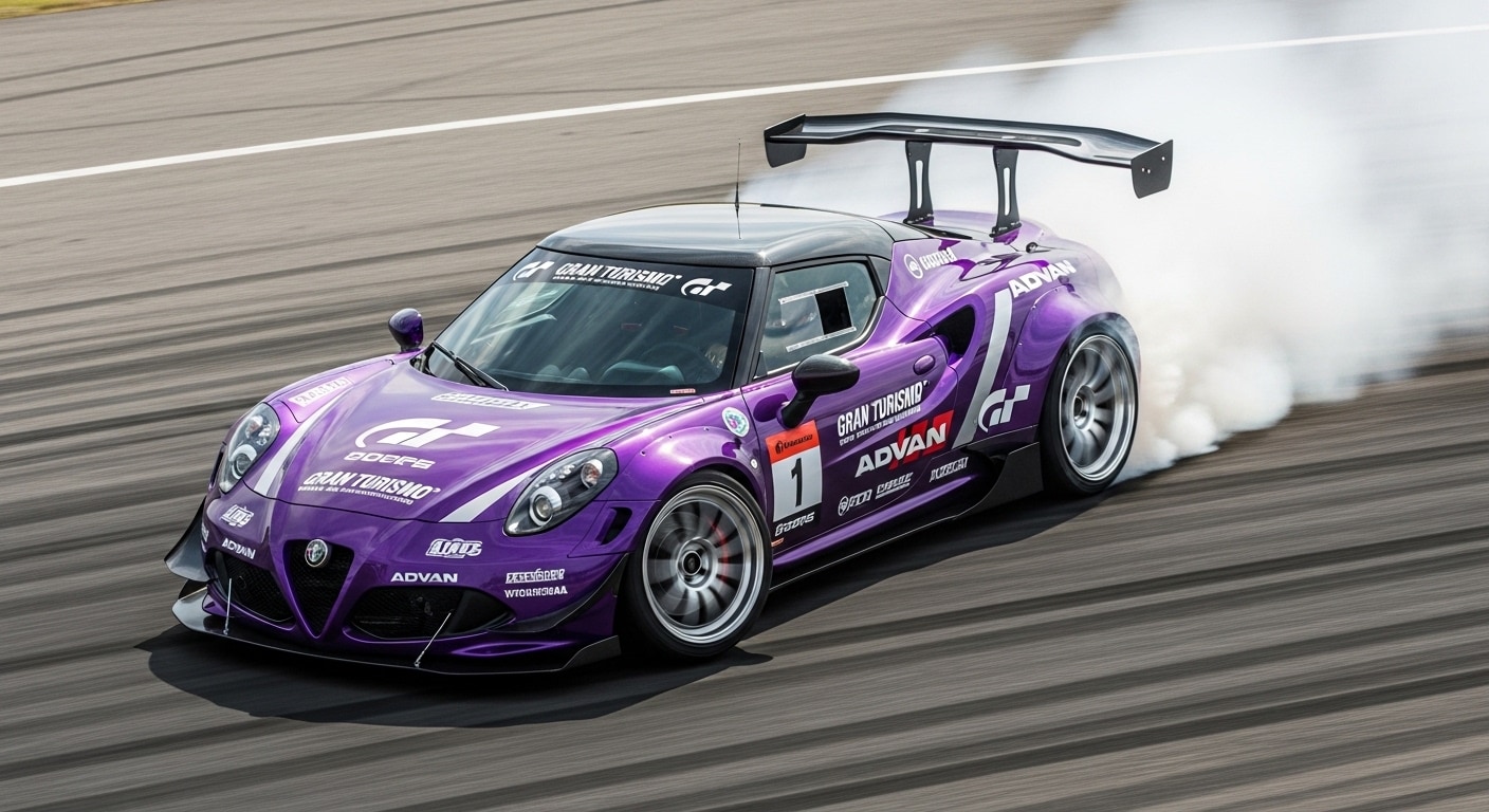 グランツーリスモアルファロメオスパイダーのドリ車 | の人気AIイラスト・グラビア