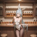 酒場の白兎II(背景に酒場(カウンターバー)を追加しました) 3枚目