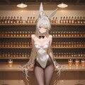 酒場の白兎II(背景に酒場(カウンターバー)を追加しました) 4枚目
