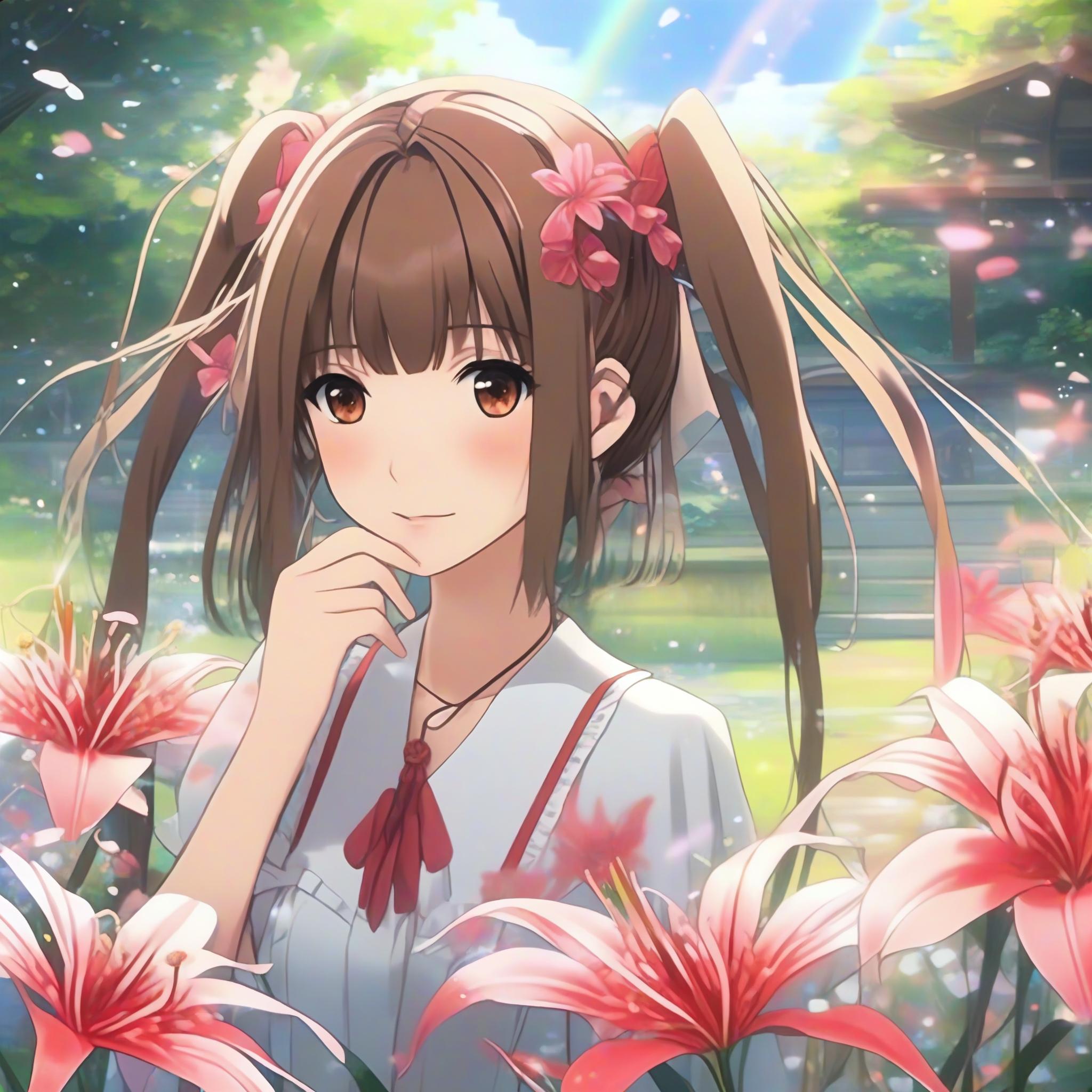 💓彼岸花の娘 | の人気AIイラスト・グラビア