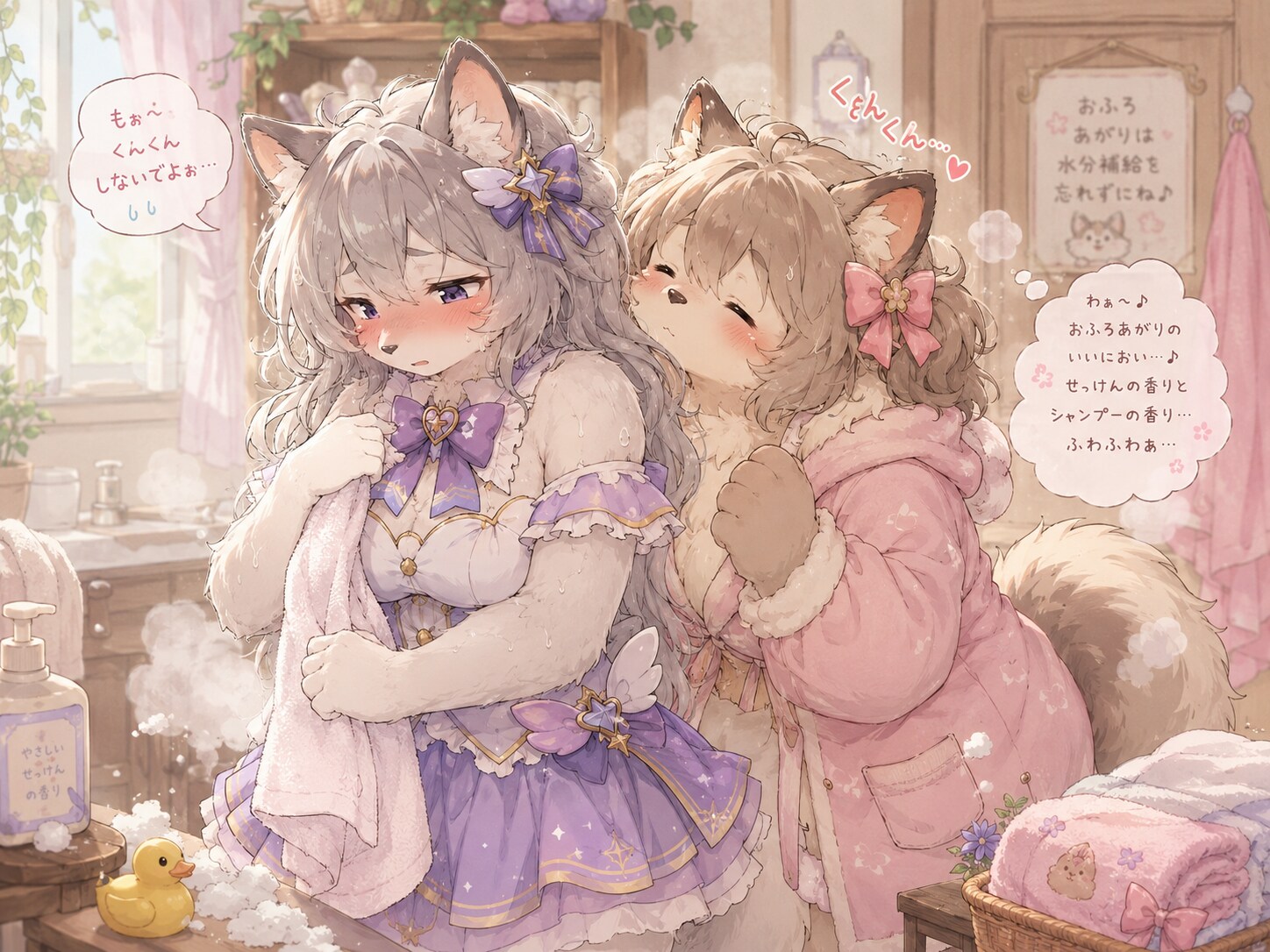 くんくんされる魔法少女ちゃん