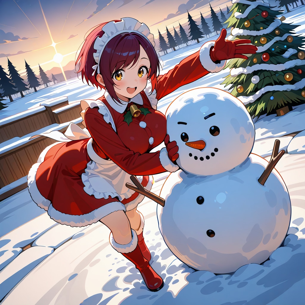 おはようございます（挨拶メイドの芽衣ちゃん） | の人気AIイラスト・グラビア