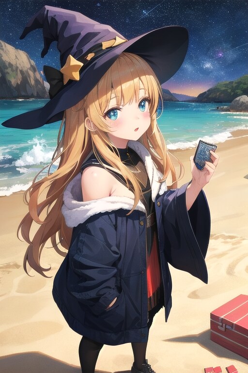 砂浜の魔女 | の人気AIイラスト・グラビア