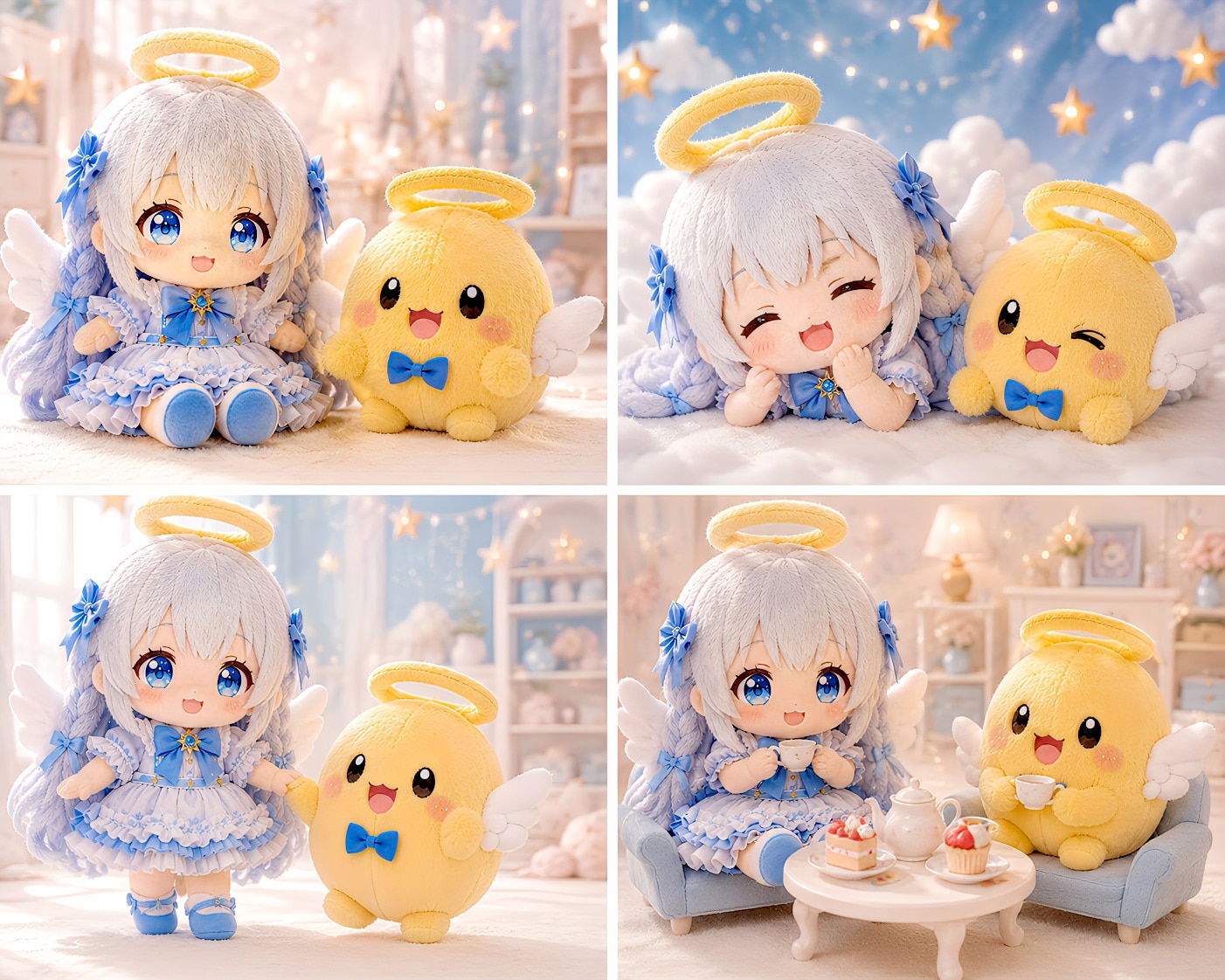 ルルエルと二コのぷいぐるみ