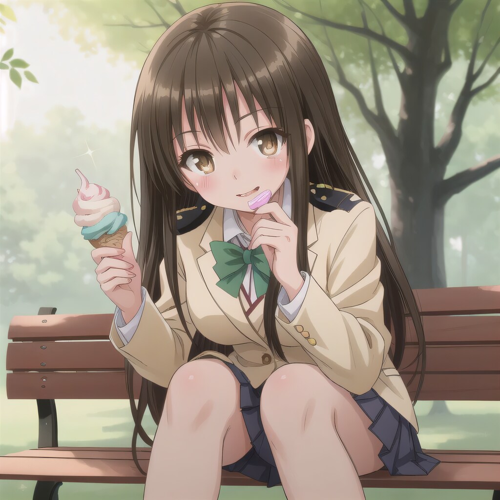 黒髪ロングでブレザーの少女４７