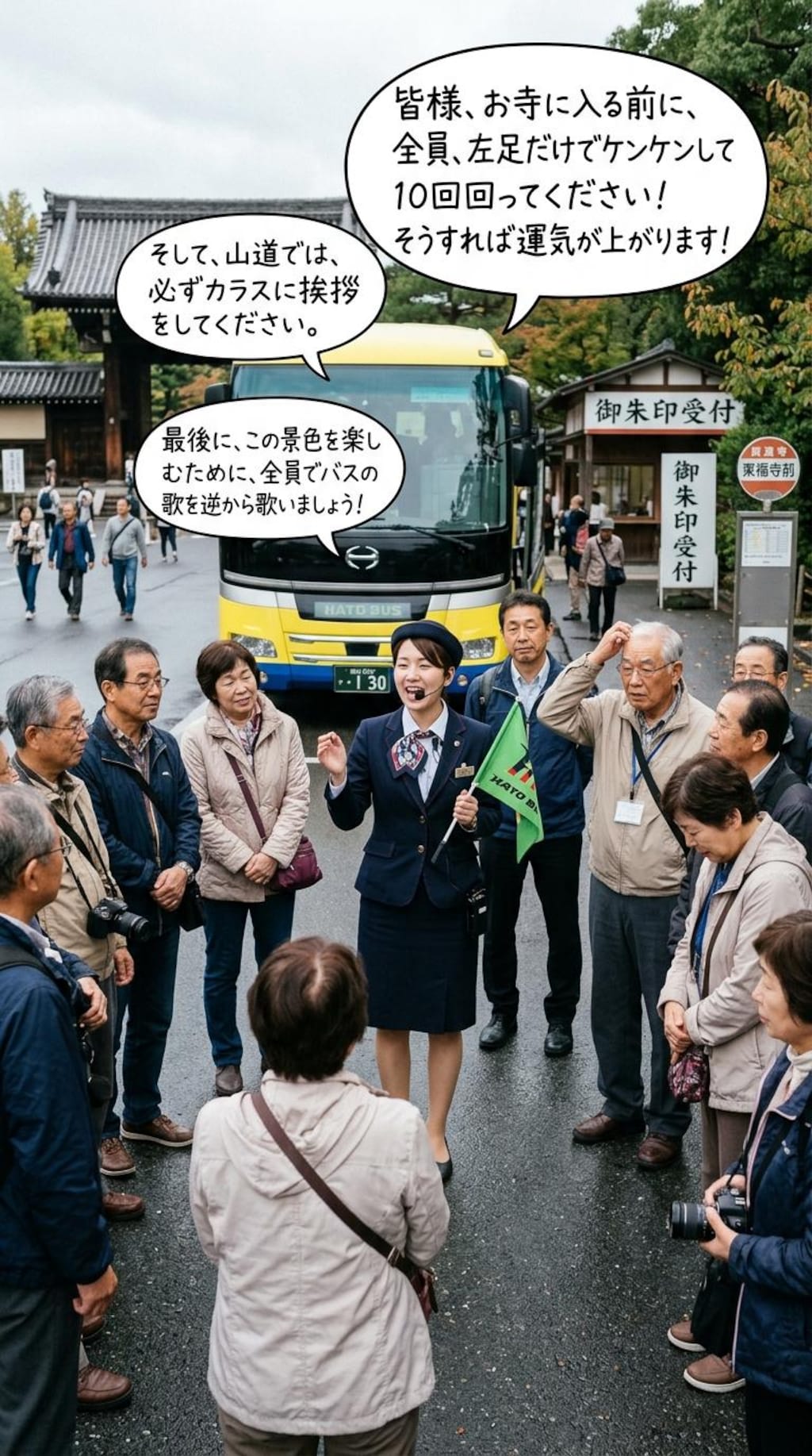 バスガイドのアドバイス