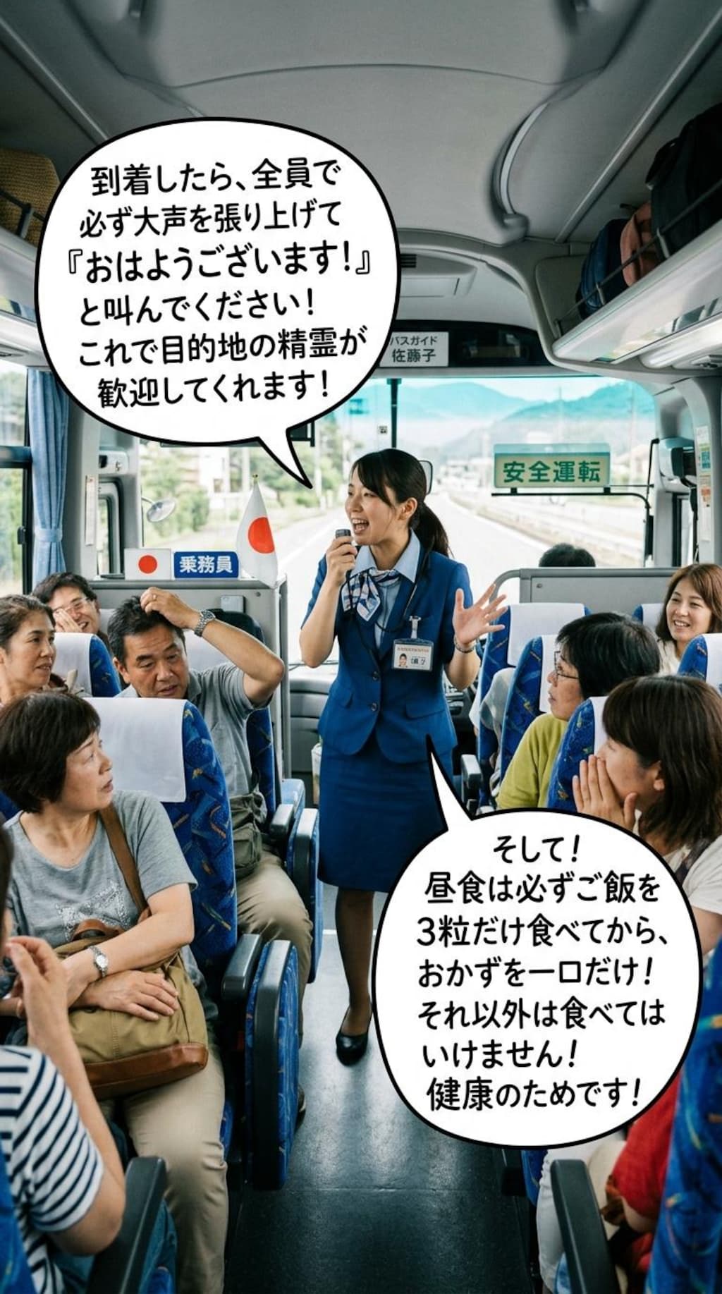 バスガイドのアドバイス