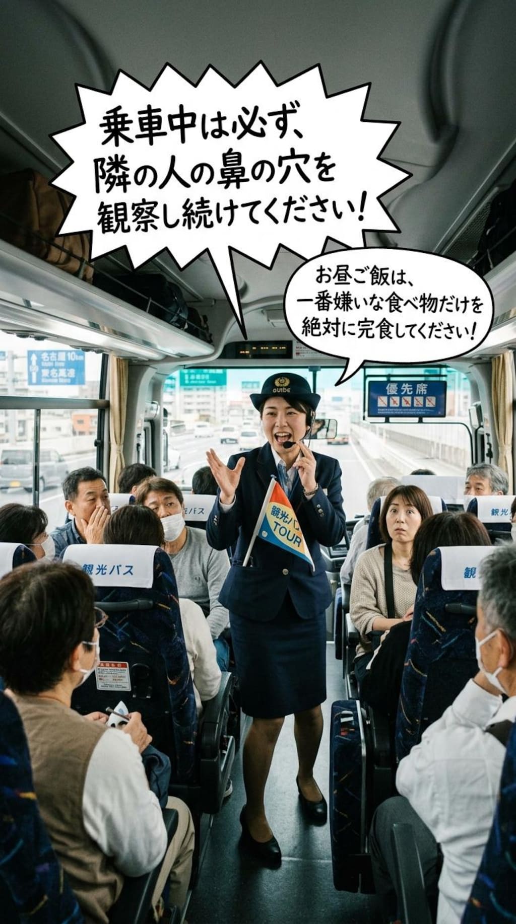 バスガイドのアドバイス