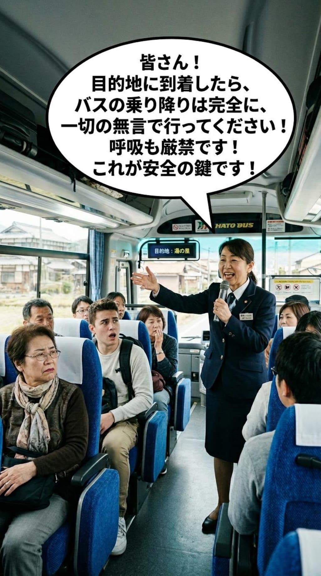 バスガイドのアドバイス