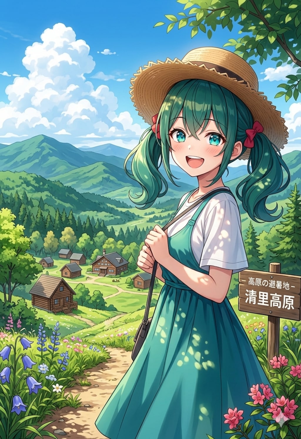GWに避暑地へ行った若葉ちゃん