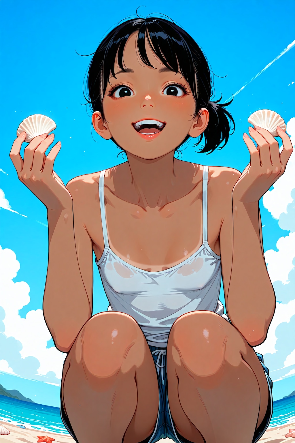 綺麗な貝殻見っけ！