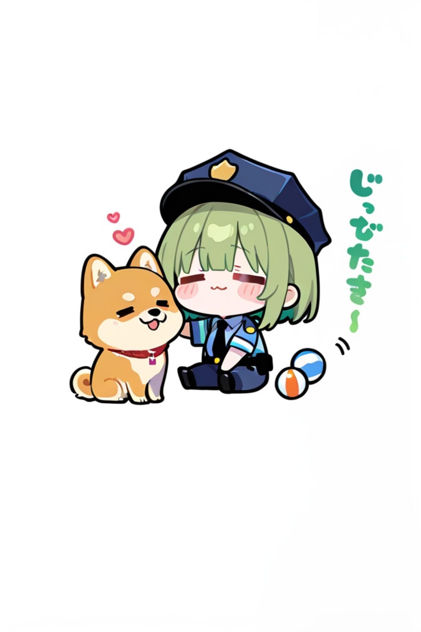 柴犬とお巡りさん | の人気AIイラスト・グラビア