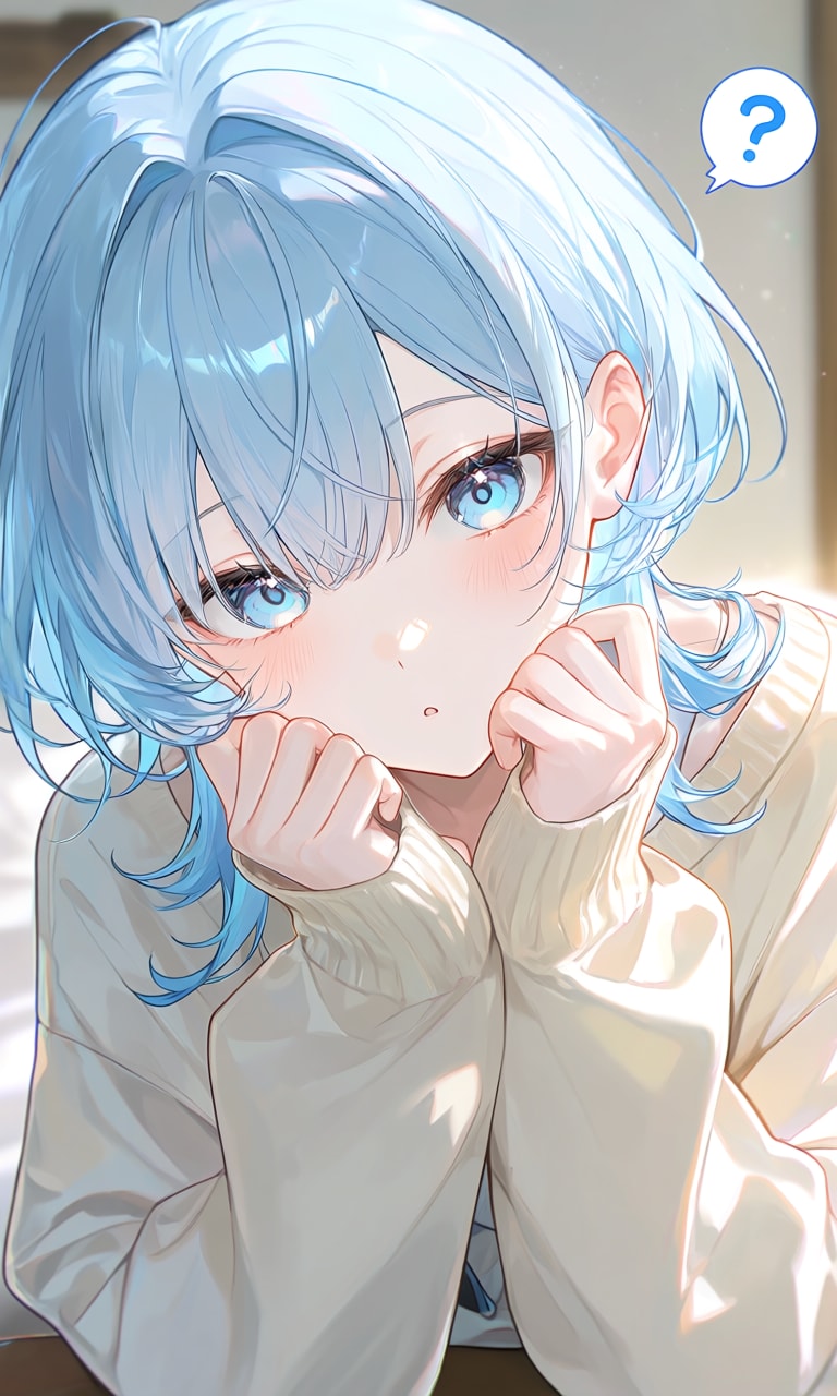 覗き込んでくる少女② | の人気AIイラスト・グラビア