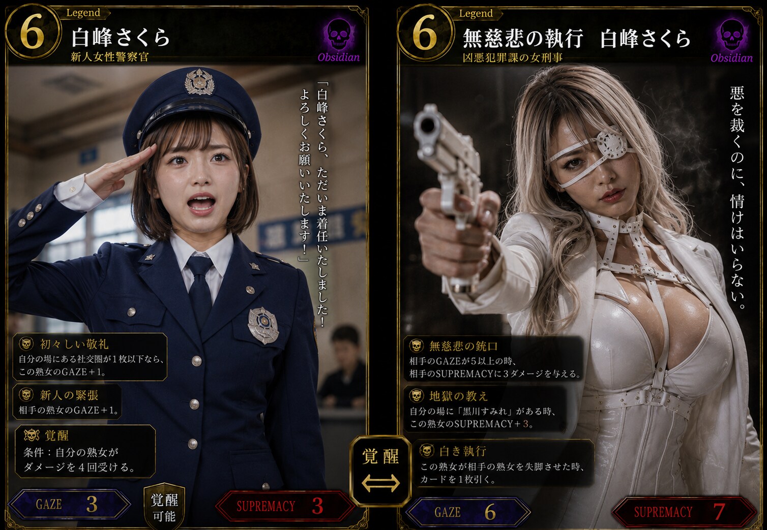 熟女カード「無慈悲の執行　白峰さくら」
