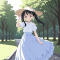 お散歩、真理ちゃん 2枚目