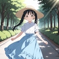 お散歩、真理ちゃん 3枚目