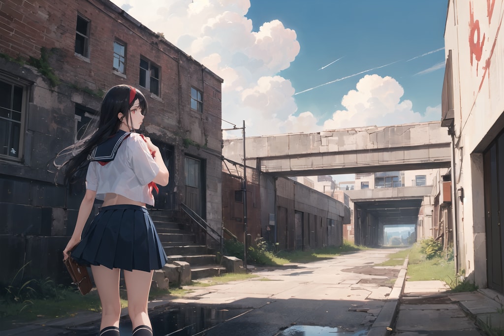 夏の終わりの道