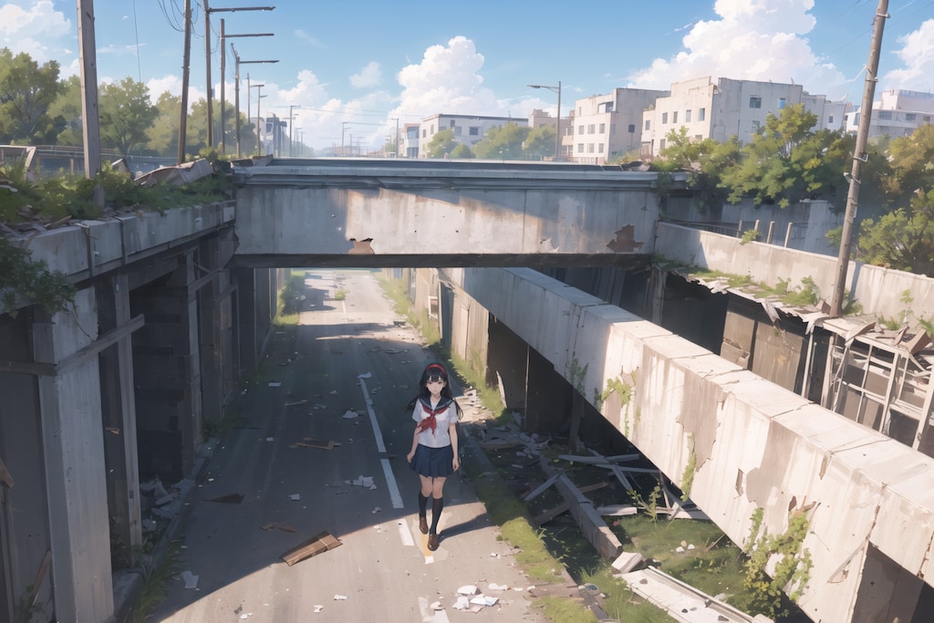 夏の終わりの道