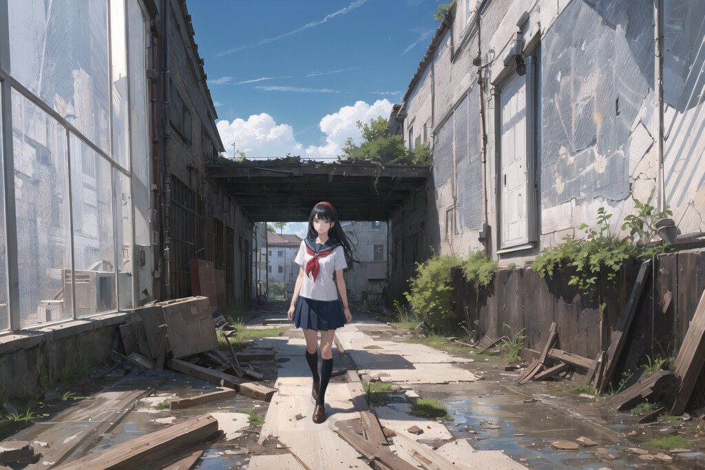 夏の終わりの道