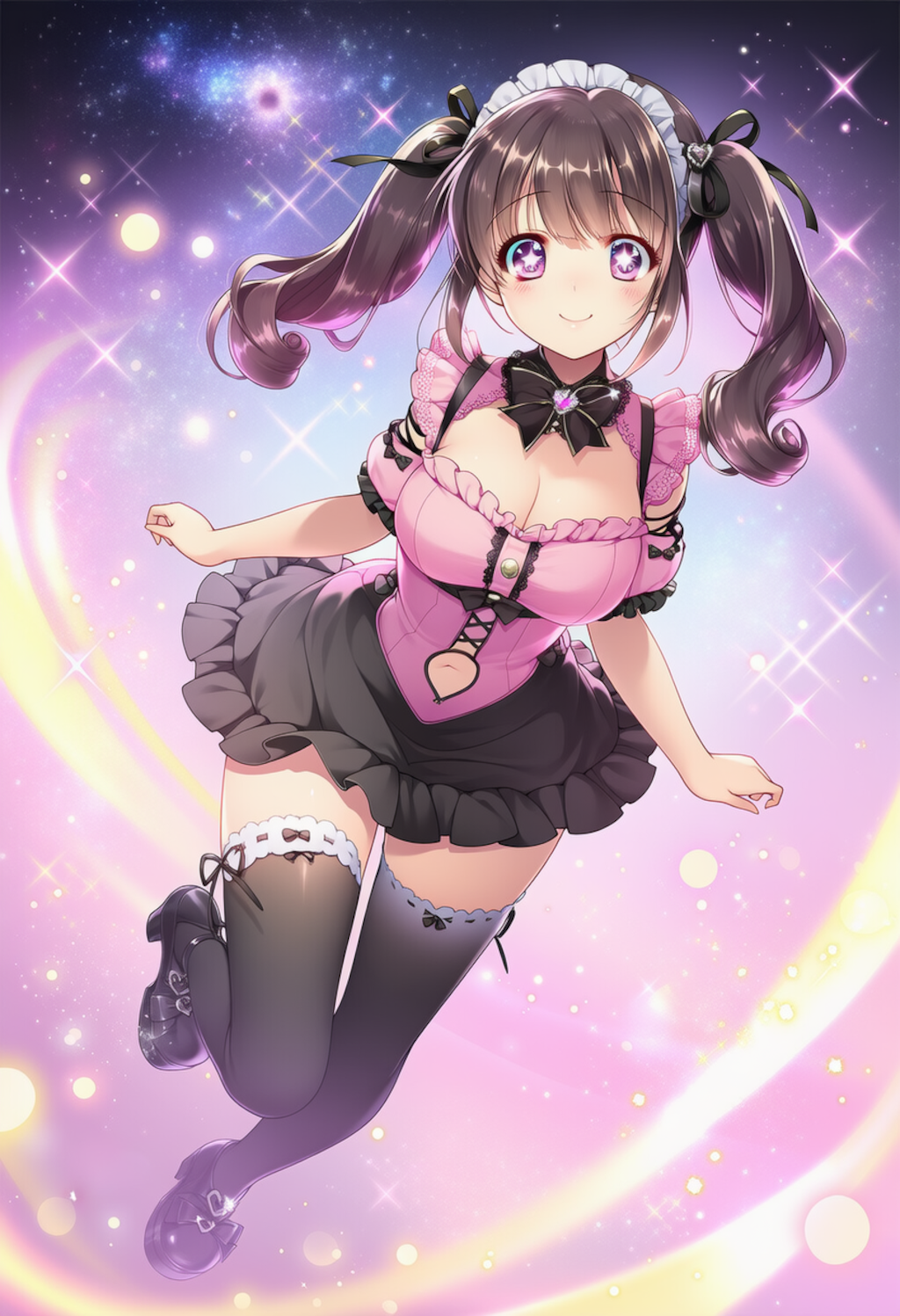 地雷系のメイドの女の子。