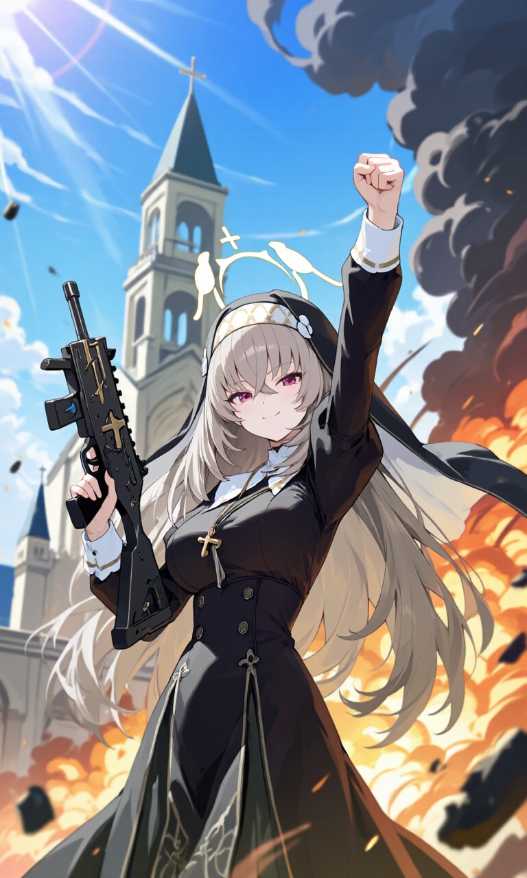 銃器修道女　やったぜ！ | の人気AIイラスト・グラビア
